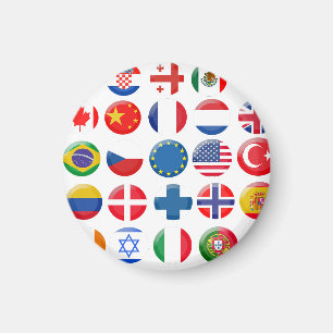 Aimant Icônes des pays définies