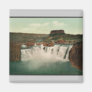 Aimant Idaho. Shoshone Falls rare Photochrom