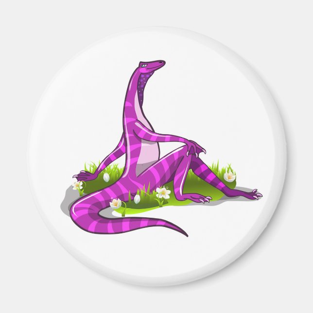 Aimant Iguanodon Montre Sa Beauté Naturelle. (Devant)