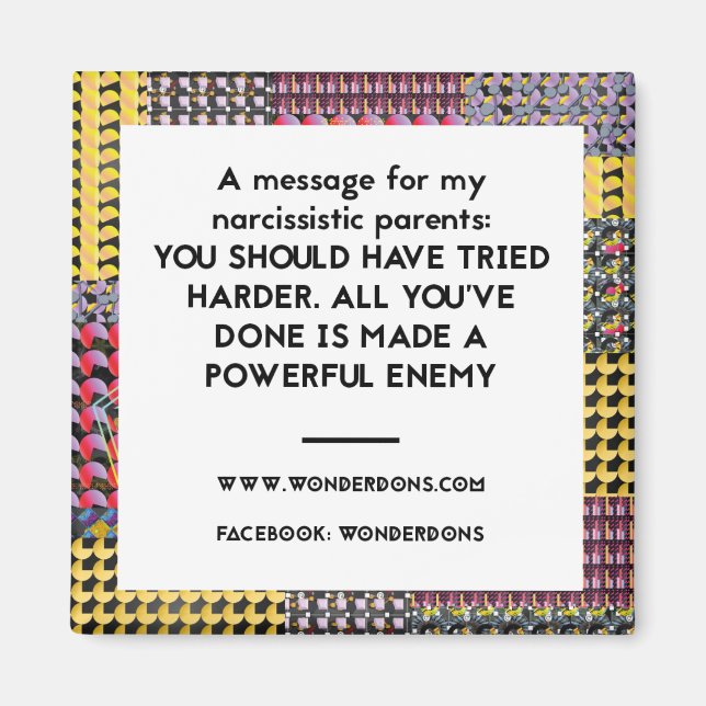 Aimant Il aurait fallu essayer plus d'aimant frigo (Devant)