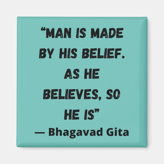 Aimant Il Croit, Il Est Donc Bhagavad Gita (Devant)