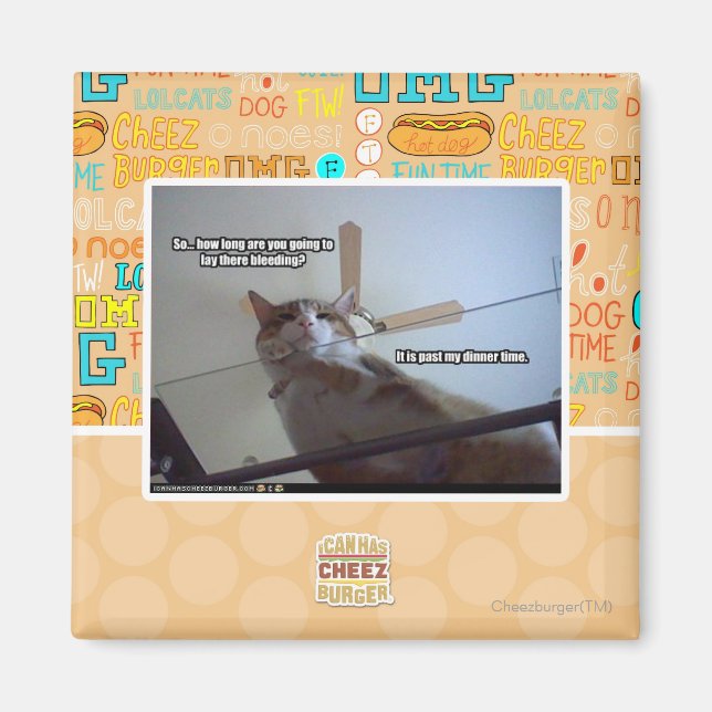 Aimant Il est plus tard que mon dîner (Devant)