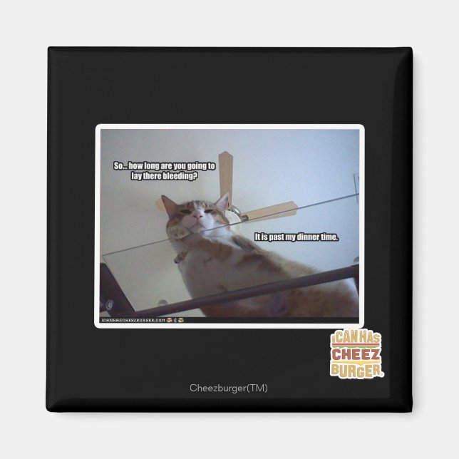 Aimant Il est plus tard que mon dîner (Devant)