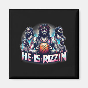 Aimant Il est Rizzin Christian Jésus jouant au basket Ea