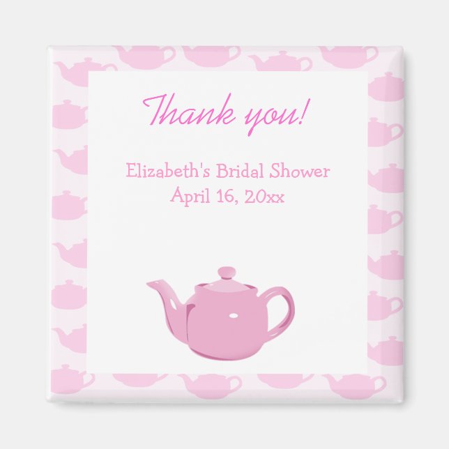 Aimant Il est temps pour Tea rose Teapot Favoriser l'aima (Devant)