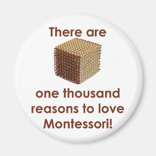 Aimant Il y a 1000 raisons d'aimer Montessori