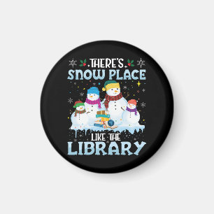 Aimant Il y a un endroit de neige comme la bibliothèque N