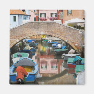 Aimant Île de Burano, Burano, Italie.Coloré