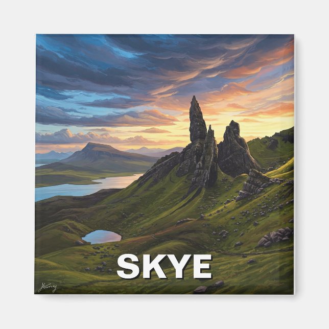 Aimant Île de Skye Herbrides Scotland Travel (Devant)