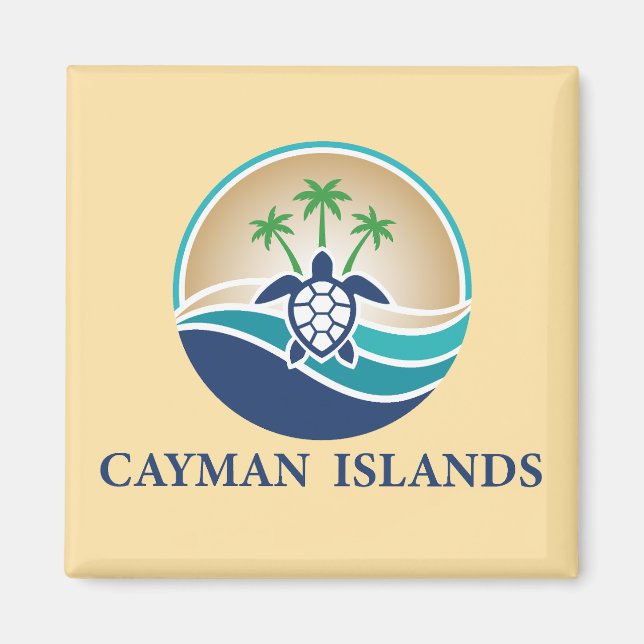 Aimant Îles Caïmans Caraïbes (Devant)