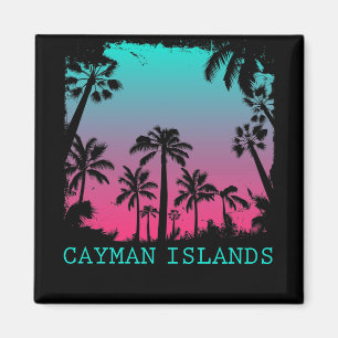 Aimant Iles Cayman Vintage Retro