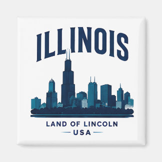 Aimant Illinois Iconic Landmarks