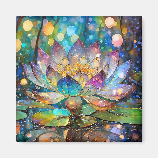 Aimant Illuminated Blooming Lotus Flower (Devant)