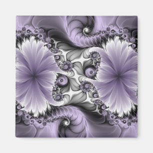 Aimant Illusion de lilas Art floral abstrait fractal Fant
