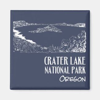 Aimant Illustration artistique du parc national de Crater
