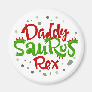 Aimant Illustration de Daddy Saurus Rex