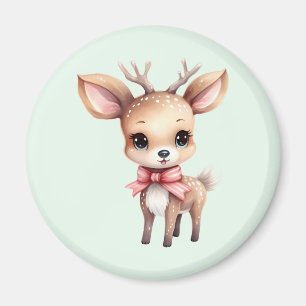 Aimant Illustration de dessin animé de cerfs de bébés mig