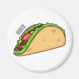 Aimant Illustration de dessin sur Taco
