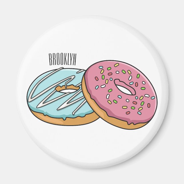 Aimant Illustration de Donut (Devant)