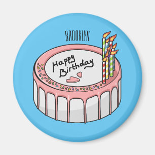 Aimant Illustration de gâteau d'anniversaire