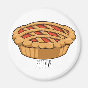 Aimant Illustration de la caricature à tarte