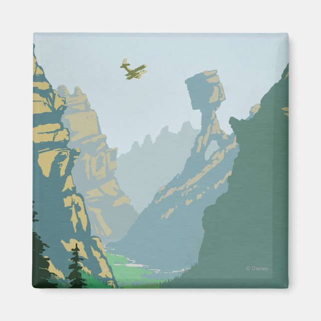 Aimant Illustration de la vallée V-6 (Devant)