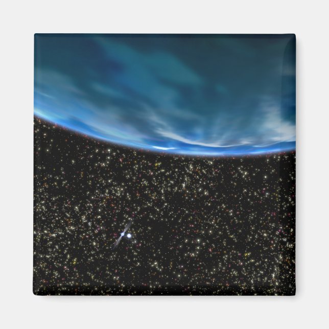 Aimant Illustration de l'horizon terrestre (Devant)