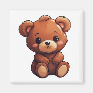 Aimant Illustration de l'ours de dessin