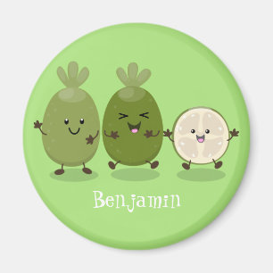 Aimant Illustration de mignonne guava feijoa