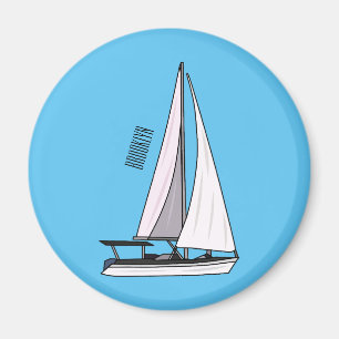 Aimant Illustration de voilier