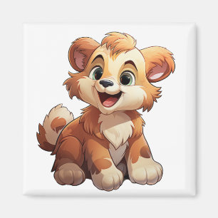 Aimant Illustration d'ours de dessin animé