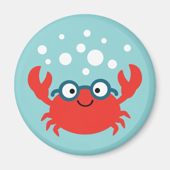 Aimant Illustration du crabe de Specky (Devant)