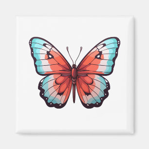Aimant Illustration du papillon de dessin