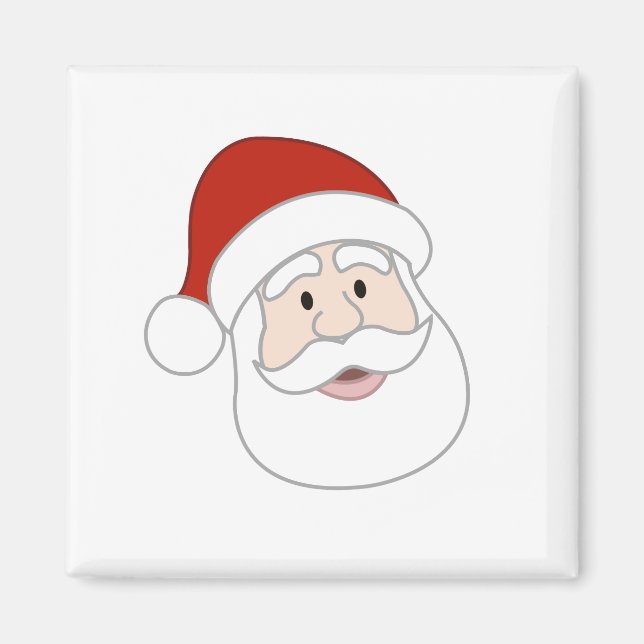 Aimant Illustration du père noël (Devant)