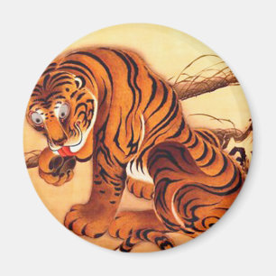 Aimant Illustration du tigre par Ito Jakuchu