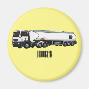 Aimant Illustration du transport de carburant par camion-