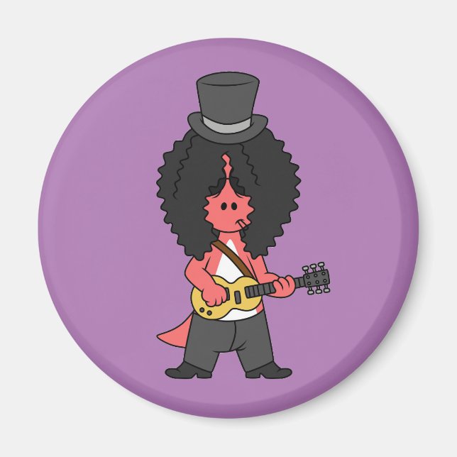 Aimant Illustration D'Un Allosaurus Habillé En Étoile Roc (Devant)