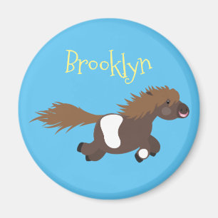 Aimant Illustration d'un poney de Shetland mignon