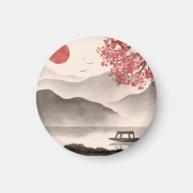 Aimant Illustration Japonaise  (Devant)