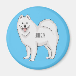 Aimant Illustration Samoyed dog