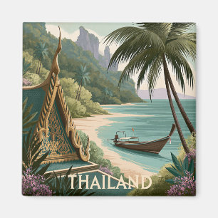Aimant Illustration Tropicale Thaïlande