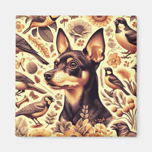 Aimant Illustration vintage Pinscher