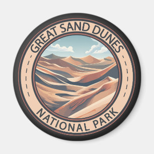 Aimant Illustration Voyage dans le parc national des Grea