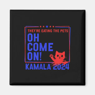 Aimant Ils mangent les chiens ! Chat! Les animaux ! Kamal