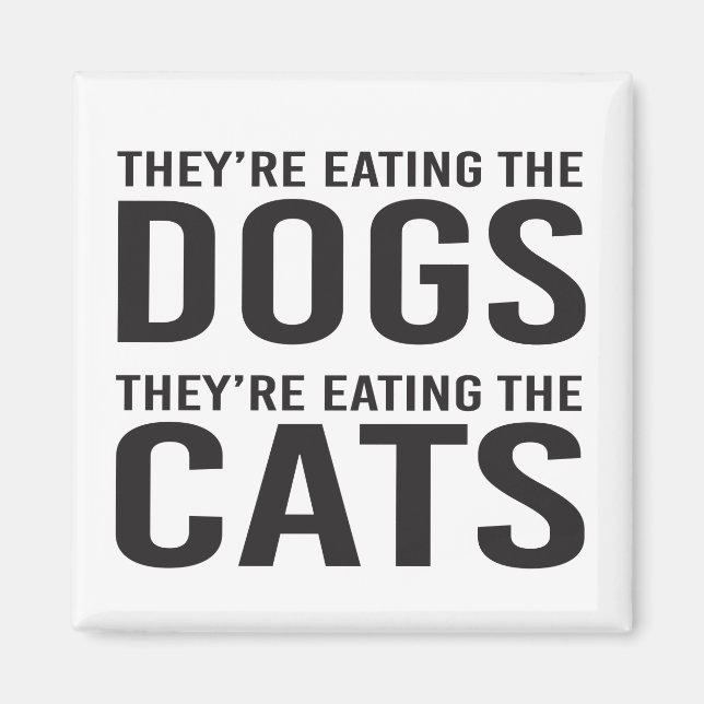 Aimant Ils mangent les chiens, ils mangent les chats (Devant)