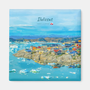 Aimant Ilulissat, Groenland - Ville des Icebergs