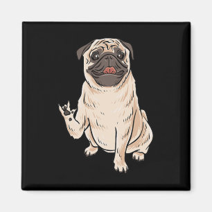 Aimant ILY CARLIN CHIEN ASL Geste main sourde perte d'aud