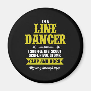 Aimant Im A Line Dancer Ligne Danser Ligne Danser Cadeau