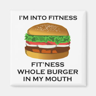Aimant I'm Into Fitness Burger