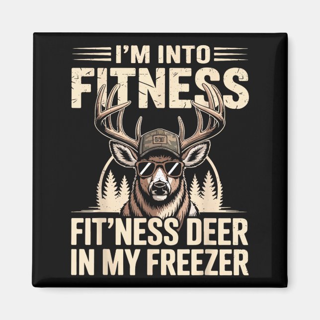 Aimant Im Into Fitness Fit'ness My Deer Zer Funny Hunting (Devant)
